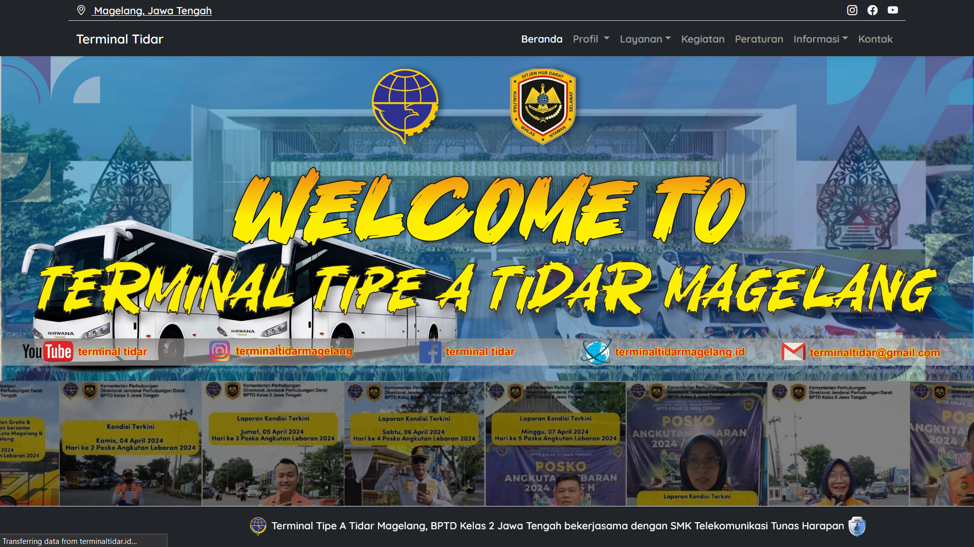 Website Terminal Tidar Magelang